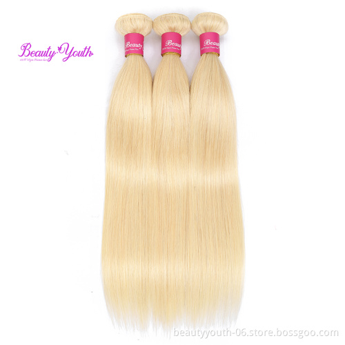 Beauty Youth cheap colored human hair russian dark root blonde hair bundles,blonde hair extension human,virgin hair bundle